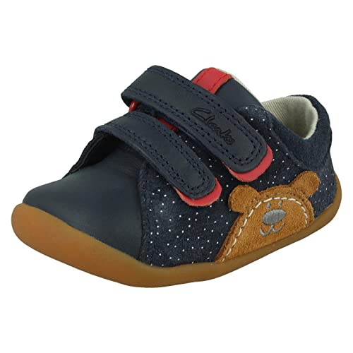 Clarks Baby-Jungen Roamer Bear T Sneaker, Navy Wildleder, 18.5 EU von Clarks