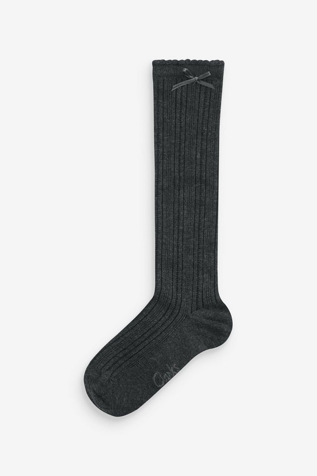 Clarks Basicsocken Clarks Schul-Kniestrümpfe für Mädchen, 2er-Pack (1-Paar) von Clarks