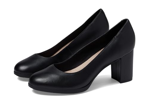 Clarks Bayla Skip Pumps für Damen, Schwarz Leder, 40 EU von Clarks