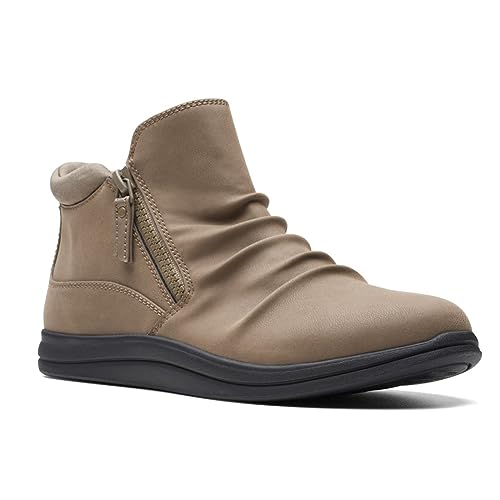 Clarks Breeze Range Damen-Stiefelette, Dark Taupe Synthetic, 7 Wide von Clarks