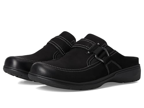 Clarks Carleigh Viola Pantoletten für Damen, Schwarz Nubuk, 12 Wide von Clarks