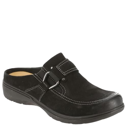 Clarks Carleigh Viola Pantoletten für Damen, Schwarz Nubuk, 8 Narrow von Clarks