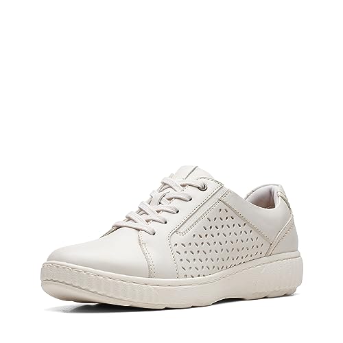 Clarks Caroline Ella Damen-Sneaker, Weißes Leder, 40 EU Clarks Caroline Ella Damen-Sneaker, Weißes Leder, 40 EU von Clarks