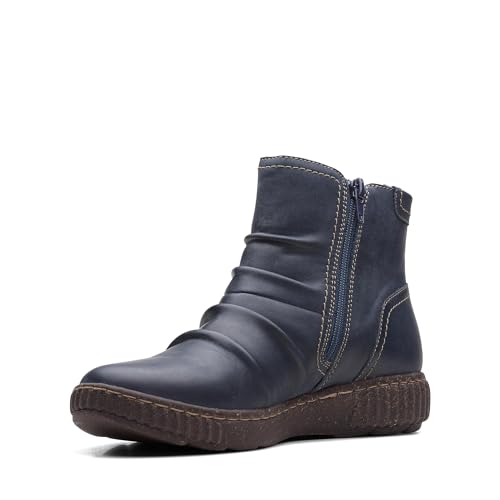 Clarks, Marineblau Leder, Frauen, Chelsea Stiefelette, 40 EU von Clarks