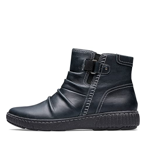 Clarks Caroline Orchid Stiefeletten für Damen, schwarzes Leder, 6 US Clarks Caroline Orchid Stiefeletten für Damen, schwarzes Leder, 6 US von Clarks