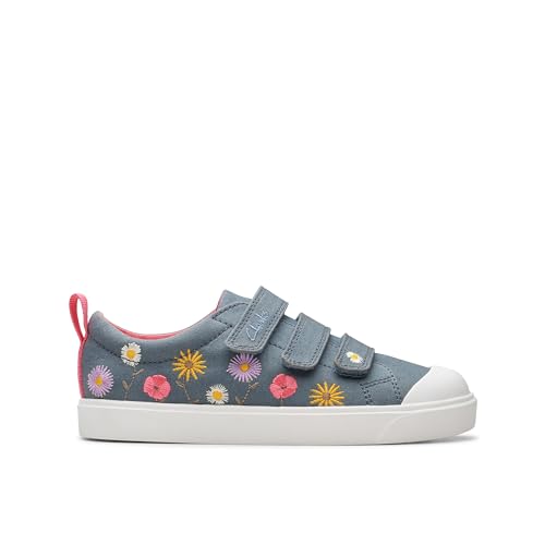 Clarks City Vibe K, Sneaker, Blue Floral Txt, 27 EU von Clarks