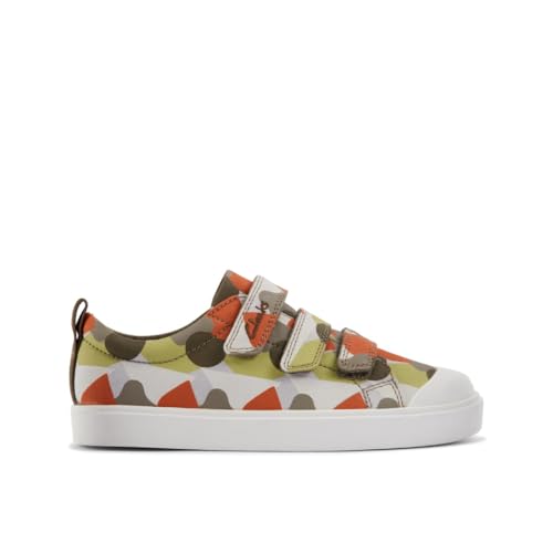 Clarks City Vibe K, Sneaker, Olive Interest, 31 EU von Clarks
