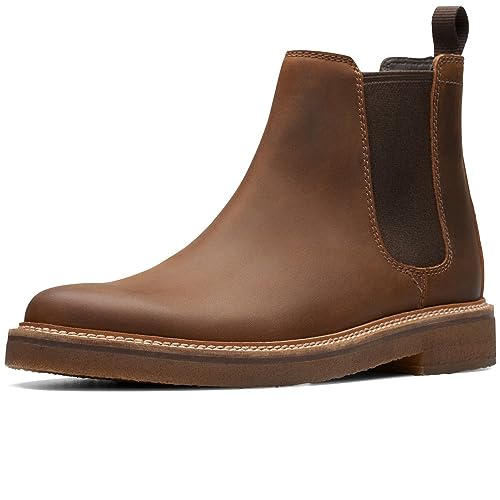 Clarks Clarkdale Easy Mens Chelsea Boots 44 EU Beeswax von Clarks