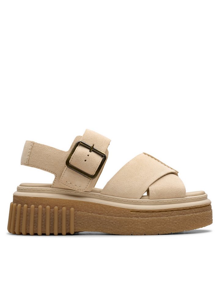 Clarks Clarks Damen Sandalen CLARKS-26181202 ECRU SUEDE mehrfarbig Sandale von Clarks