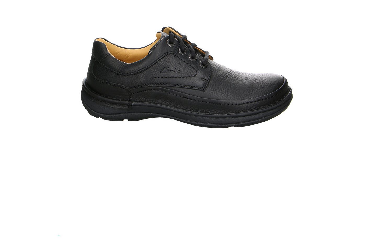 Clarks Clarks Nature Three Leder Schnürschuhe schwarz Schnürschuh von Clarks