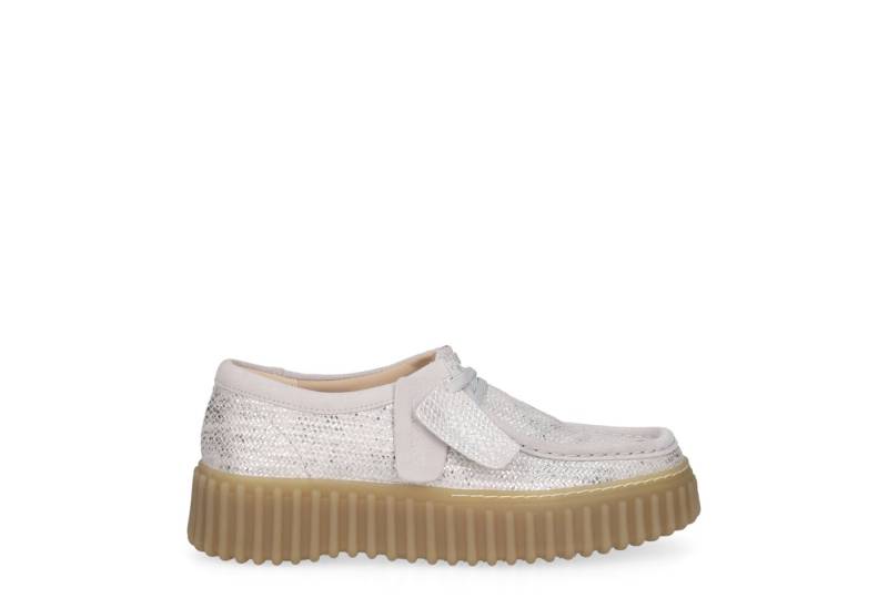 Clarks Clarks Torhill Bee 26181192 4, Schnürschuhe, Silber, Damen Schnürschuh von Clarks