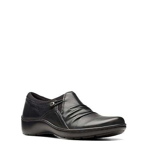 Clarks - - Cora Dusk Schuhe für Damen, Kolorit Black Leather, Größe: 38 EU von Clarks