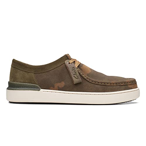 Clarks Court Lite Wally Suede Schuhe in Standard-Passform, Größe 43,5 cm, Grün, grün, 44 EU von Clarks