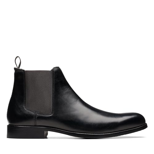 Clarks CraftArlo Top Mens Chelsea Boots 42.5 EU Schwarz von Clarks