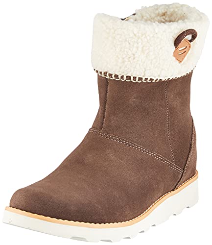 Clarks Crown Loop K Schneestiefel, Walnut Suede, 31 EU von Clarks