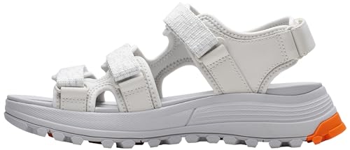 Clarks Damen ATL Trek Sonne Sandale, Off-White Kombi, 40 EU von Clarks