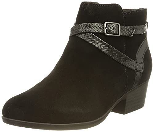 Clarks Damen Adreena Hi Chelsea-Stiefel, Schwarzes Wildleder, 37 EU von Clarks