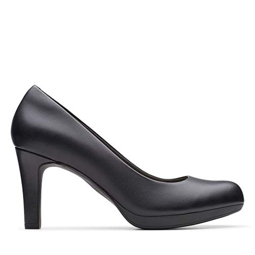 Clarks Damen Adriel Viola Pumps Schwarz (Black Leather) von Clarks