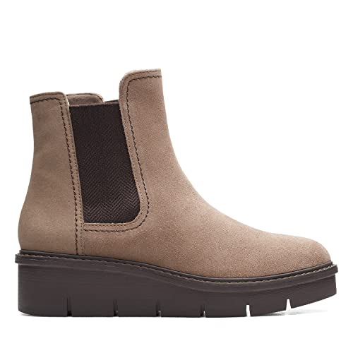 Clarks Damen Airabell Move Chelsea Boot, Pebble Suede, 38 EU Clarks Damen Airabell Move Chelsea Boot, Pebble Suede, 38 EU von Clarks