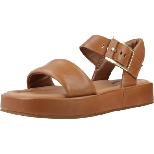 Clarks Damen Alda Strap Sandale, braun (tan), 42 EU von Clarks