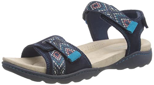 Clarks Damen Amanda Sprint Sport Sandal, Navy Suede, 37 EU von Clarks