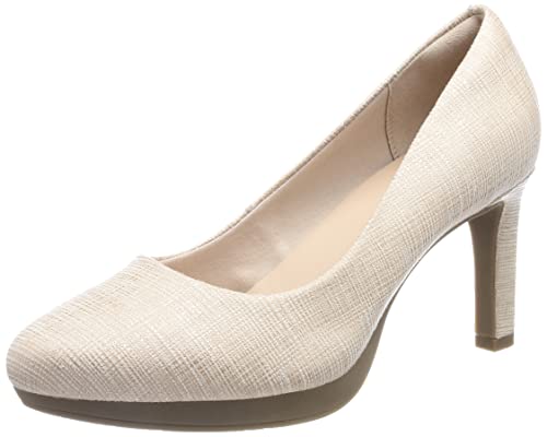 Clarks Damen Ambyr Joy Pump, Sand Metallic, 39.5 EU von Clarks