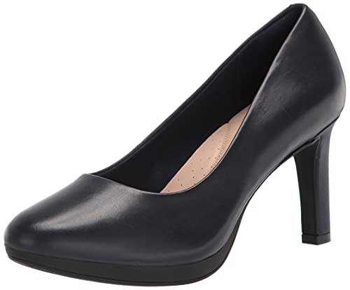 Clarks Damen Ambyr Joy Pumps, Navy Leather, 37.5 EU von Clarks