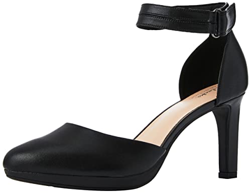 Clarks Damen Ambyr Skip Pump, Black Leather, 39.5 EU Clarks Damen Ambyr Skip Pump, Black Leather, 39.5 EU von Clarks