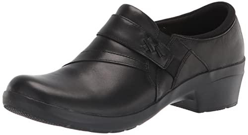 Clarks Damen Angie Pearl Slipper, Schwarz Leder, 35.5 EU von Clarks