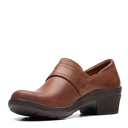 Clarks Damen Angie Poppy, Dunkelbraunes Leder, 7 Wide von Clarks