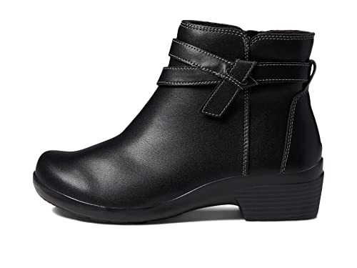 Clarks Damen Angie Spice Stiefelette, schwarzes Leder, 42.5 EU von Clarks