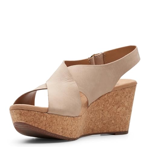 Clarks Damen Annadel Eirwyn Keilabsatz-Sandale, Sand, 37 EU von Clarks