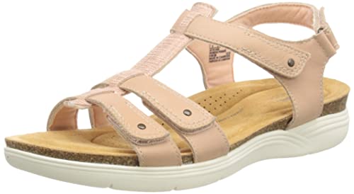 Clarks Damen April Cove Sport Sandal, Blush Leather, 39.5 EU von Clarks