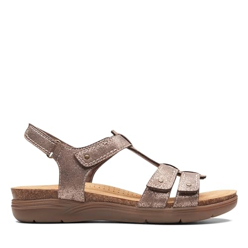 Clarks Damen April Cove Sport Sandal, Bronze Metallic, 35.5 EU von Clarks