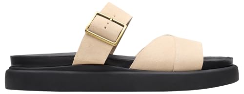Clarks Damen Aristella Mule Sandale, Ecru Suede, 39.5 EU Clarks Damen Aristella Mule Sandale, Ecru Suede, 39.5 EU von Clarks