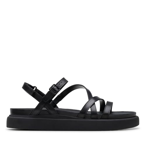 Clarks Damen Aristella Rose Sandale, Black Leather, 35.5 EU von Clarks