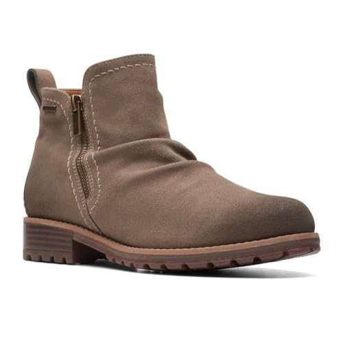 Clarks Damen Aspra Walk Wasserdicht Stiefelette, Dark Taupe, 40 EU von Clarks