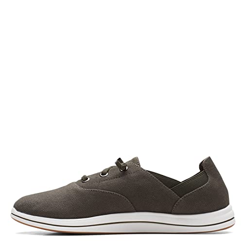 Clarks Damen Breeze Ave Sneaker, Dunkles Olivgrün, 40 EU von Clarks