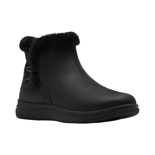 Clarks Damen Breeze Fur Ankle Boot, Schwarze Kombi, 5 Clarks Damen Breeze Fur Ankle Boot, Schwarze Kombi, 5 von Clarks