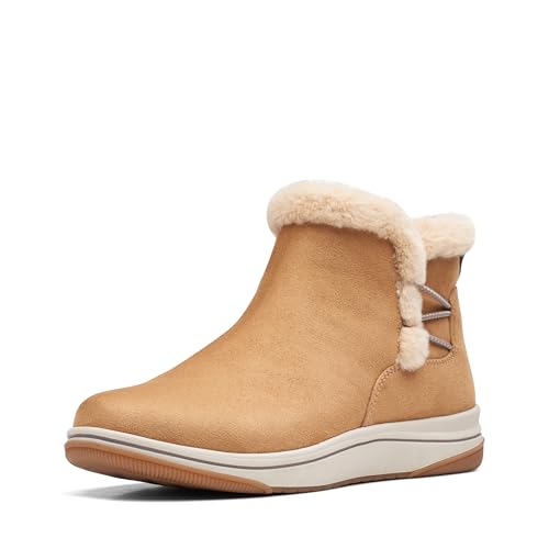 Clarks Damen Breeze Furankle Boot, Hellbraunes Textil, 6.5 Clarks Damen Breeze Furankle Boot, Hellbraunes Textil, 6.5 von Clarks