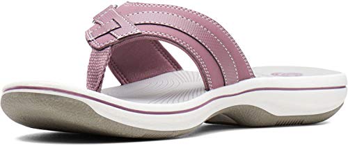 Clarks Damen Breeze Sea Flip-Flop, Lila Synthetik, 37 1/2 EU (7 M US, 4 1/2 UK) von Clarks