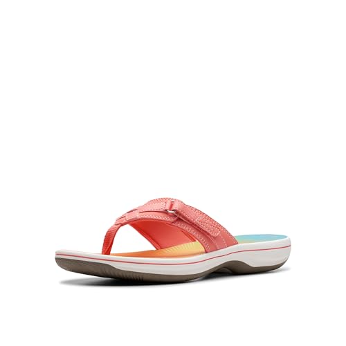 Clarks Damen Breeze Sea Flip-Flop, Mehrfarbiges Synthetik, 36 EU von Clarks