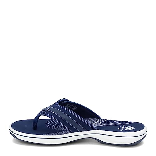 Clarks Damen Breeze Sea Flipflop, New Navy Synthetic, 39 EU von Clarks