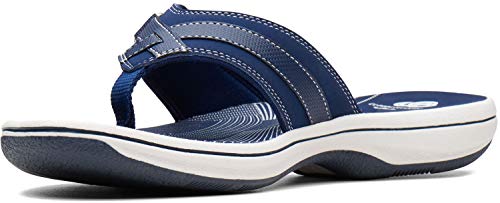 Clarks Damen Breeze Sea Flipflop, New Navy Synthetic, 39 EU von Clarks