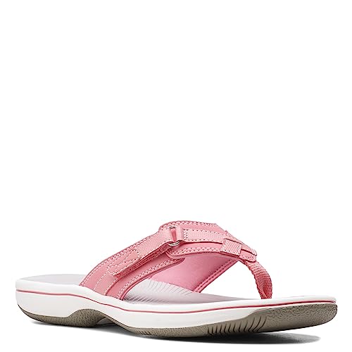 Clarks Damen Breeze Sea Flipflop, Hellrosa Synthetik, 39 EU von Clarks