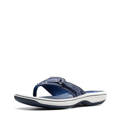 Clarks Damen Breeze Sea Flipflop, Navy Synthetic, 40 EU von Clarks