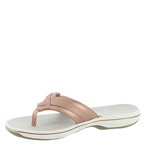 Clarks Damen Breeze Sea Flipflop, Rose Gold, 38 EU von Clarks