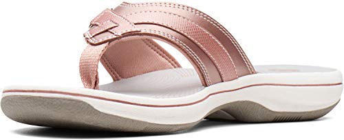 Clarks Damen Breeze Sea Flipflop, Rose Gold, 41.5 EU von Clarks