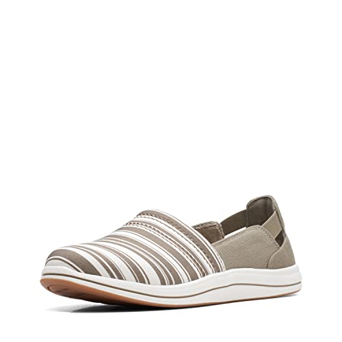 Clarks Damen Breeze Step II Slipper, Oliv/weiß, 42.5 EU Clarks Damen Breeze Step II Slipper, Oliv/weiß, 42.5 EU von Clarks