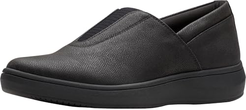 Clarks Damen Breezesky Ria Loafer, Schwarz/Schwarz Textil, 38.5 EU von Clarks